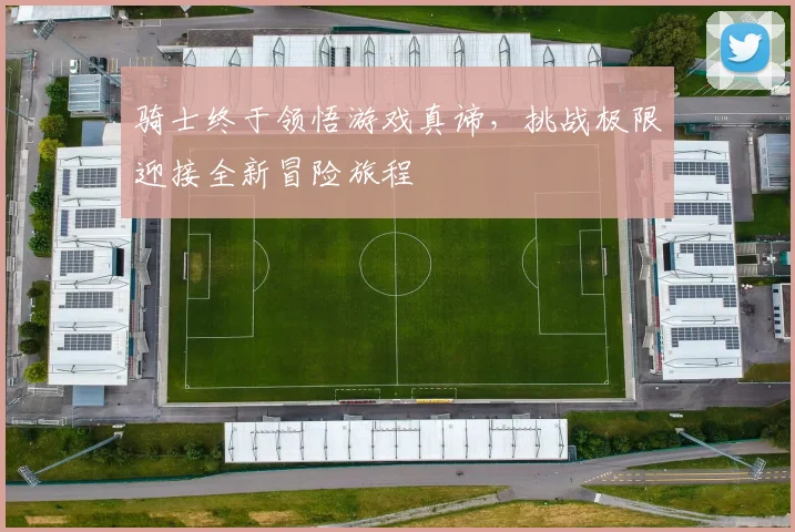 骑士终于领悟游戏真谛，挑战极限迎接全新冒险旅程